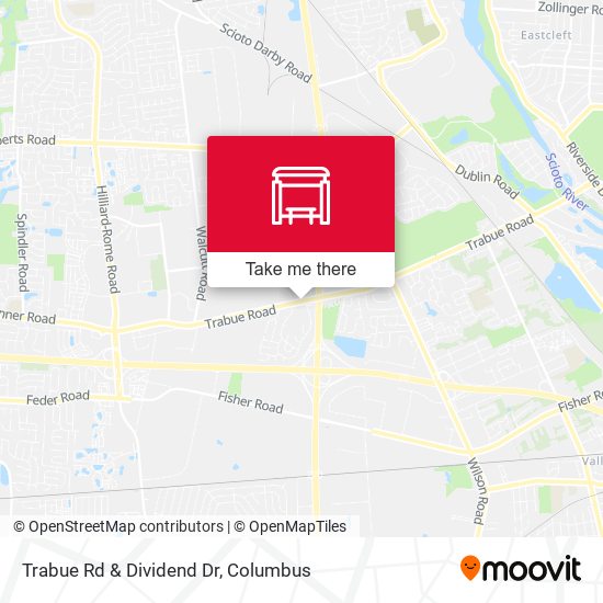 Trabue Rd & Dividend Dr map
