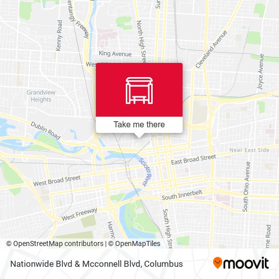 Nationwide Blvd & Mcconnell Blvd map