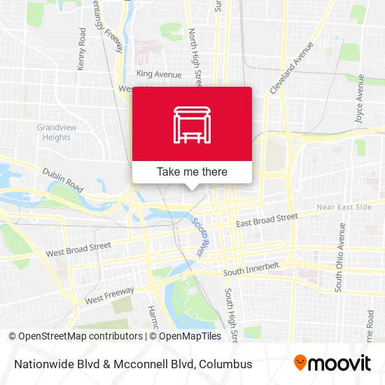 Mapa de Nationwide Blvd & Mcconnell Blvd