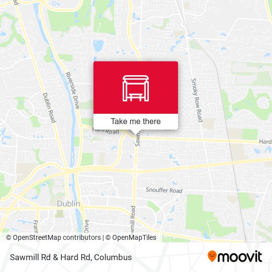 Sawmill Rd & Hard Rd map