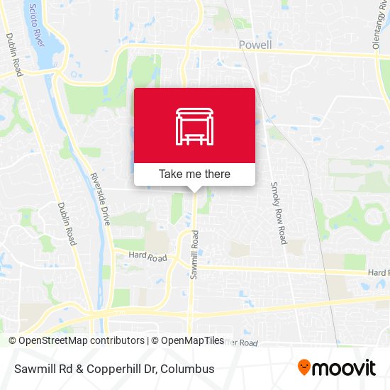 Mapa de Sawmill Rd & Copperhill Dr