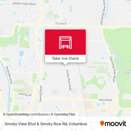 Smoky View Blvd & Smoky Row Rd map