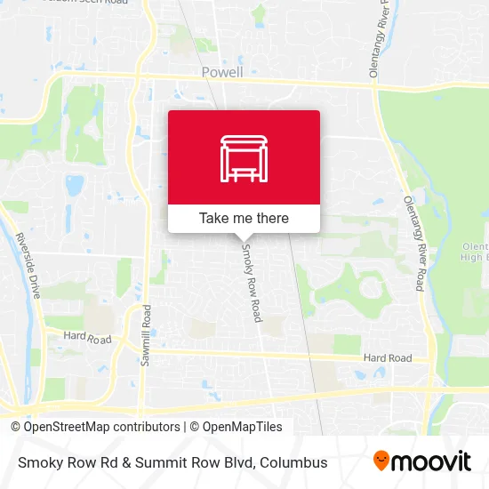 Smoky Row Rd & Summit Row Blvd map