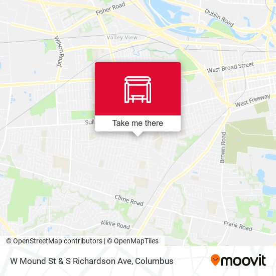 Mapa de W Mound St & S Richardson Ave