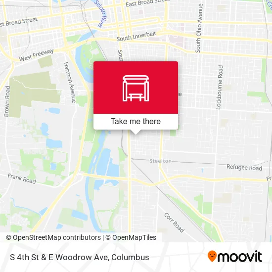 Mapa de S 4th St & E Woodrow Ave