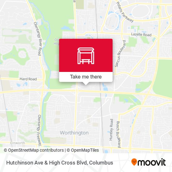 Hutchinson Ave & High Cross Blvd map