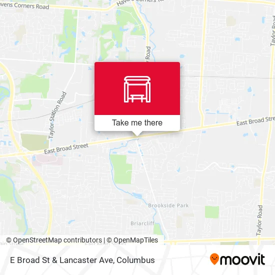 Mapa de E Broad St & Lancaster Ave