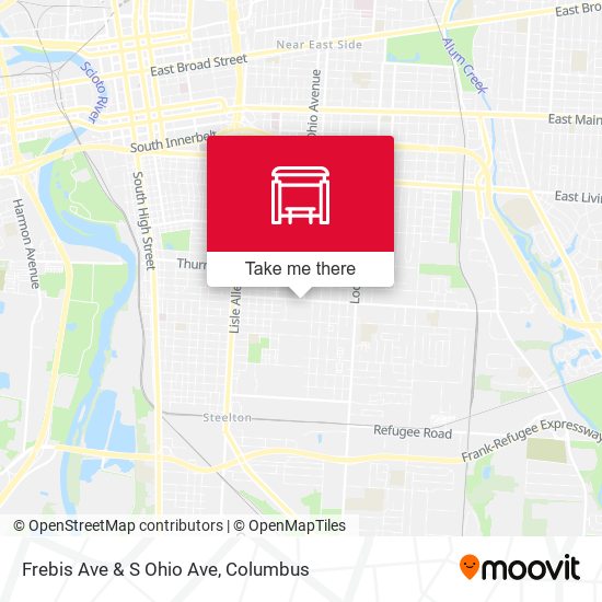 Frebis Ave & S Ohio Ave map