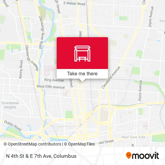 Mapa de N 4th St & E 7th Ave