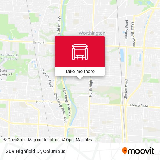Mapa de 209 Highfield Dr