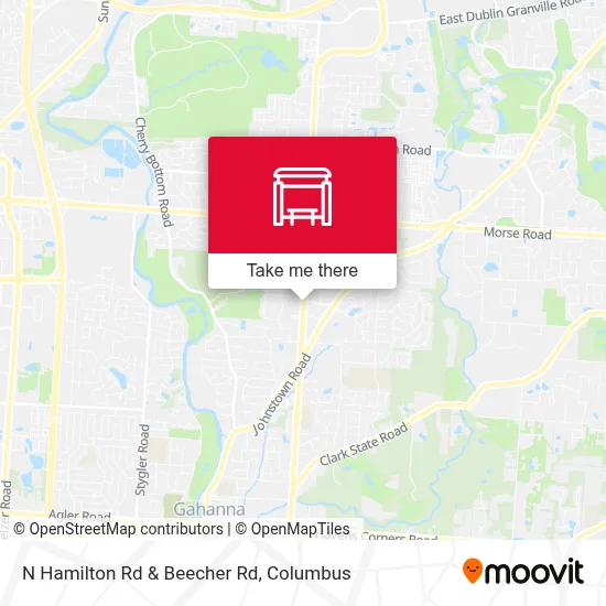 N Hamilton Rd & Beecher Rd map