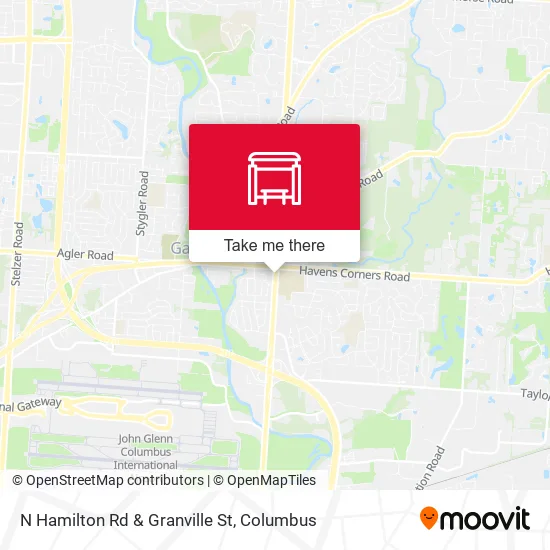 N Hamilton Rd & Granville St map