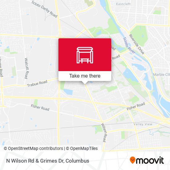 N Wilson Rd & Grimes Dr map
