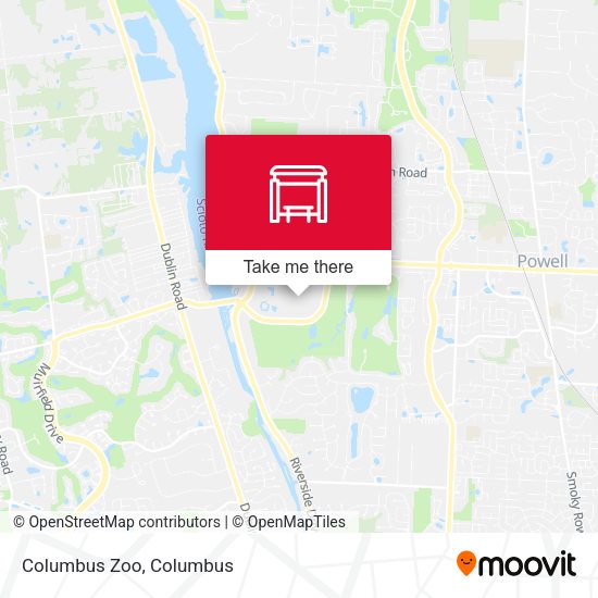 Mapa de Columbus Zoo