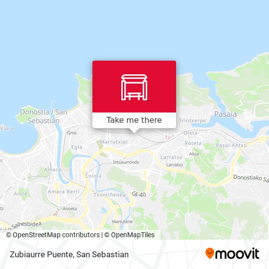Zubiaurre Puente map