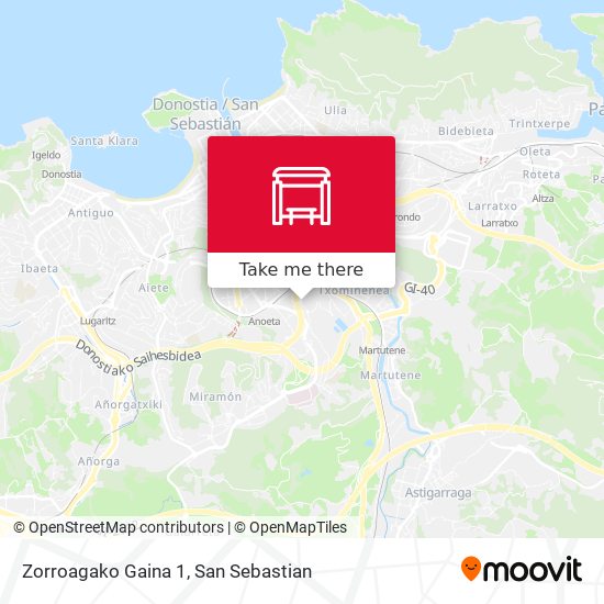 mapa Zorroagako Gaina 1