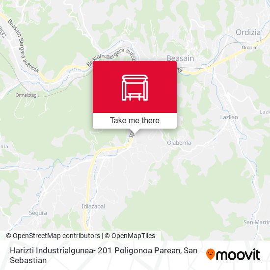 mapa Harizti Industrialgunea-  201 Poligonoa Parean