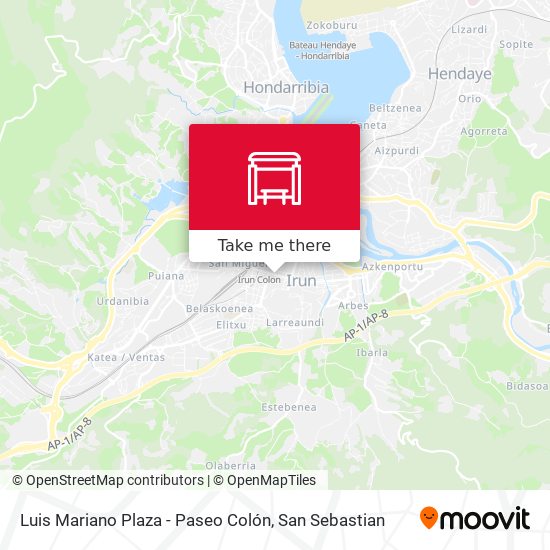 mapa Luis Mariano Plaza - Paseo Colón