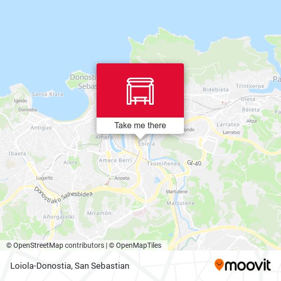 Loiola-Donostia map