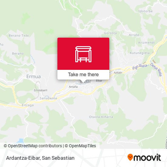 mapa Ardantza-Eibar