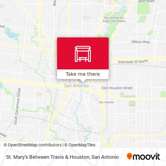 Mapa de St. Mary's Between Travis & Houston
