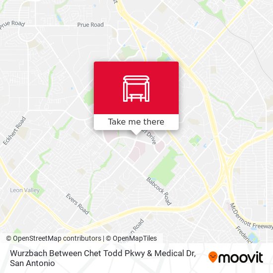 Wurzbach Between Chet Todd Pkwy & Medical Dr map