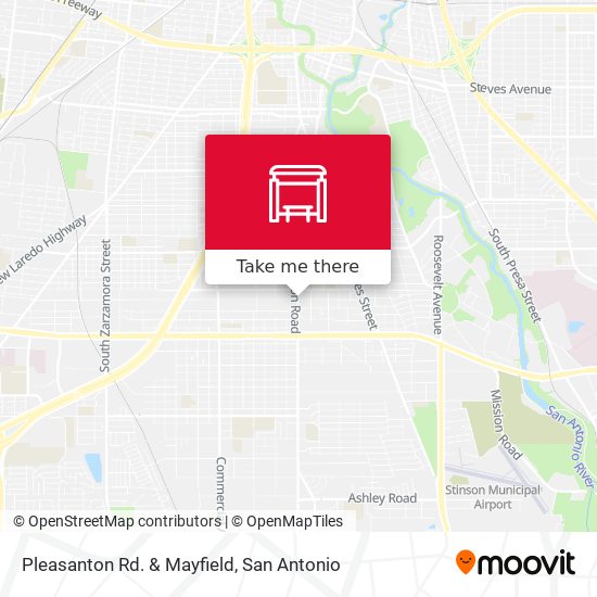 Pleasanton Rd. & Mayfield map