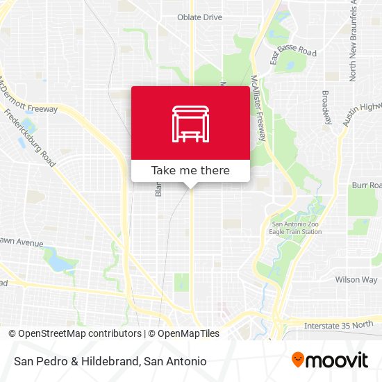 San Pedro & Hildebrand map