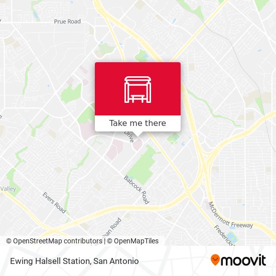 Ewing Halsell Station map