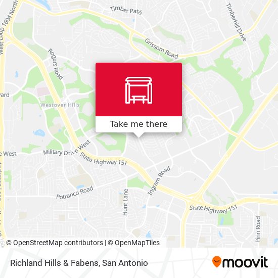 Richland Hills & Fabens map
