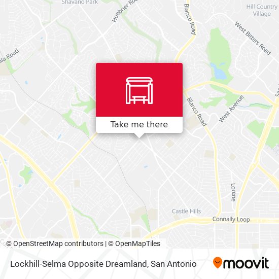 Lockhill-Selma Opposite Dreamland map