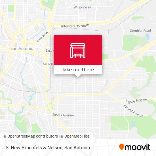 S. New Braunfels & Nelson map