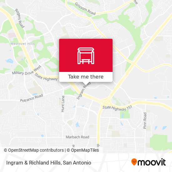 Mapa de Ingram & Richland Hills