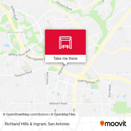 Richland Hills & Ingram map