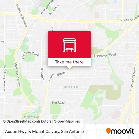Austin Hwy. & Mount Calvary map