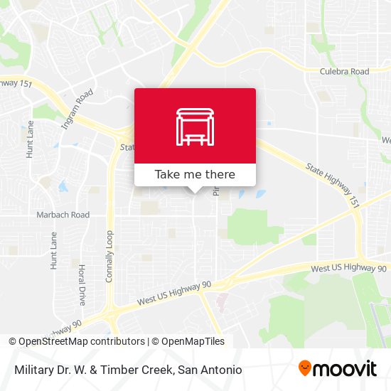 Mapa de Military Dr. W. & Timber Creek