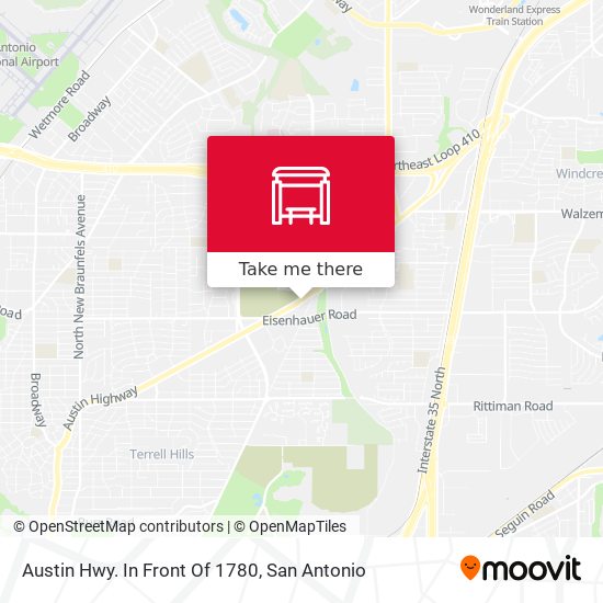 Austin Hwy. In Front Of 1780 map