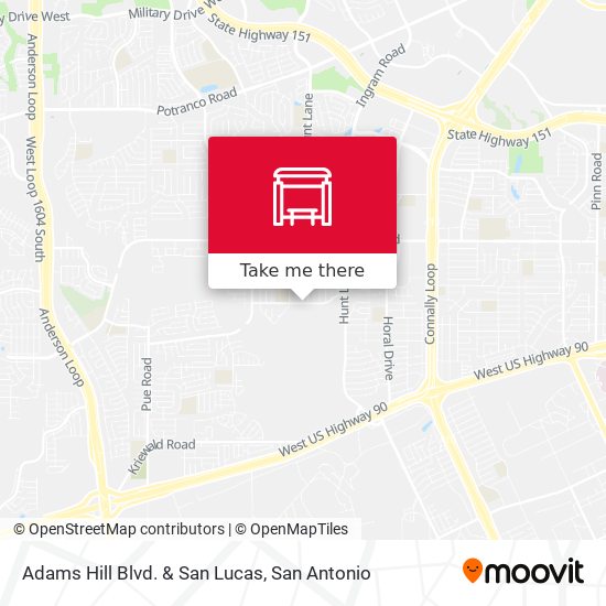 Adams Hill Blvd. & San Lucas map