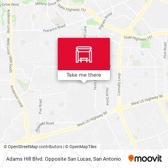 Mapa de Adams Hill Blvd. Opposite San Lucas
