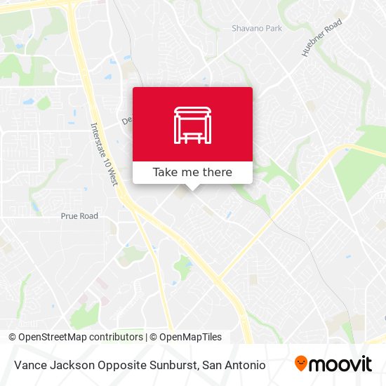 Vance Jackson Opposite Sunburst map
