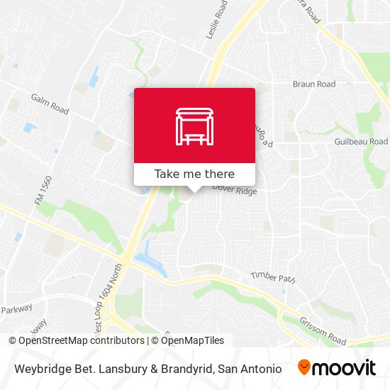 Mapa de Weybridge Bet. Lansbury & Brandyrid