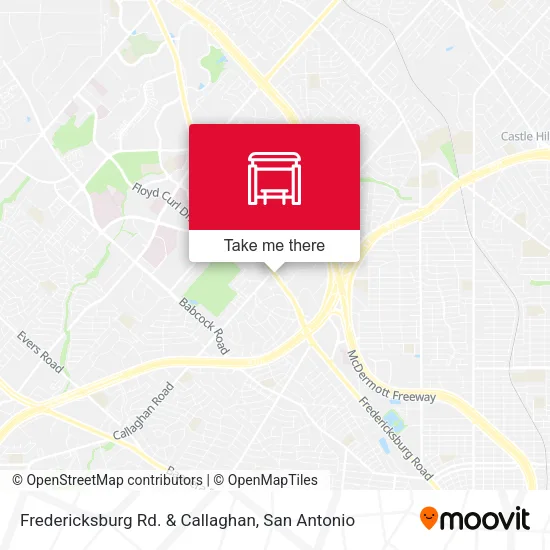 Mapa de Fredericksburg Rd. & Callaghan