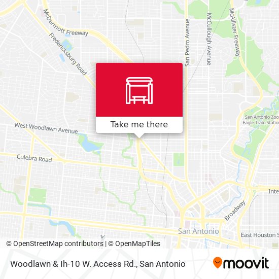 Woodlawn & Ih-10 W. Access Rd. map