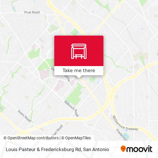 Mapa de Louis Pasteur & Fredericksburg Rd