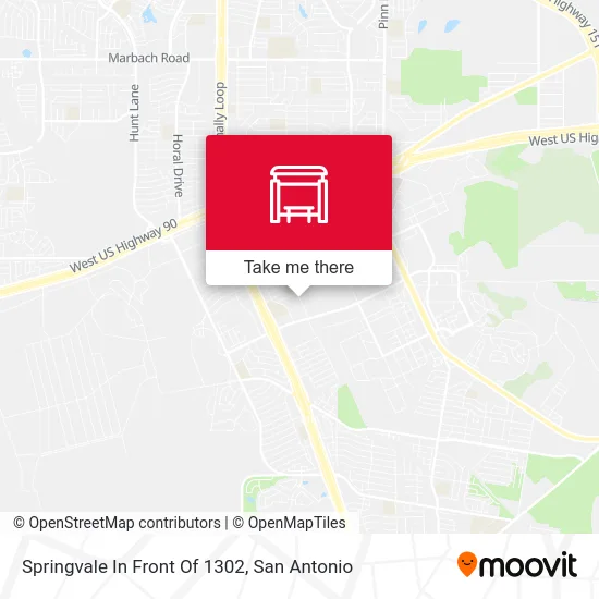 Springvale In Front Of 1302 map