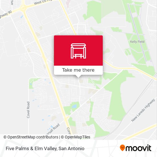 Five Palms & Elm Valley map