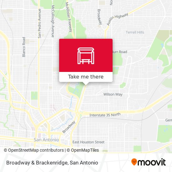 Broadway & Brackenridge map