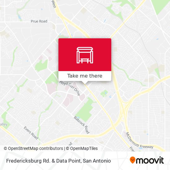 Fredericksburg Rd. & Data Point map