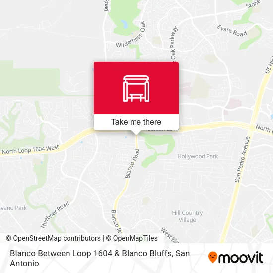 Mapa de Blanco Between Loop 1604 & Blanco Bluffs