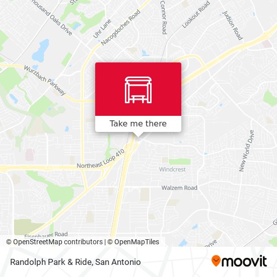 Randolph Park & Ride map